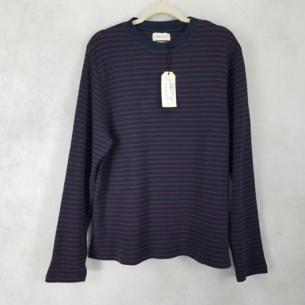 NWT Oliver Spencer Coastal Sweater Pullover Mens XL Organic Cotton Stripe Casual
